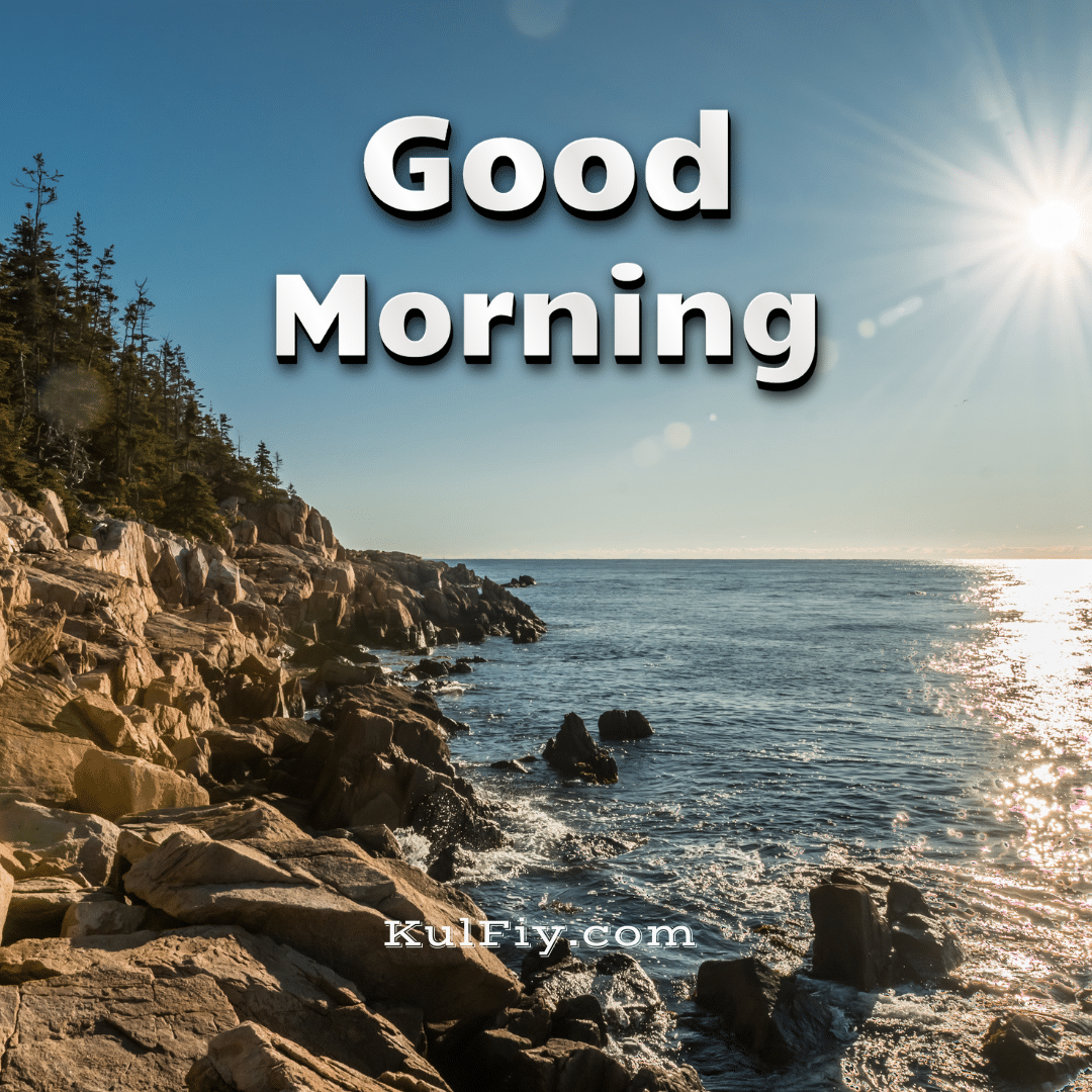 Beach sunrise good morning images with nature