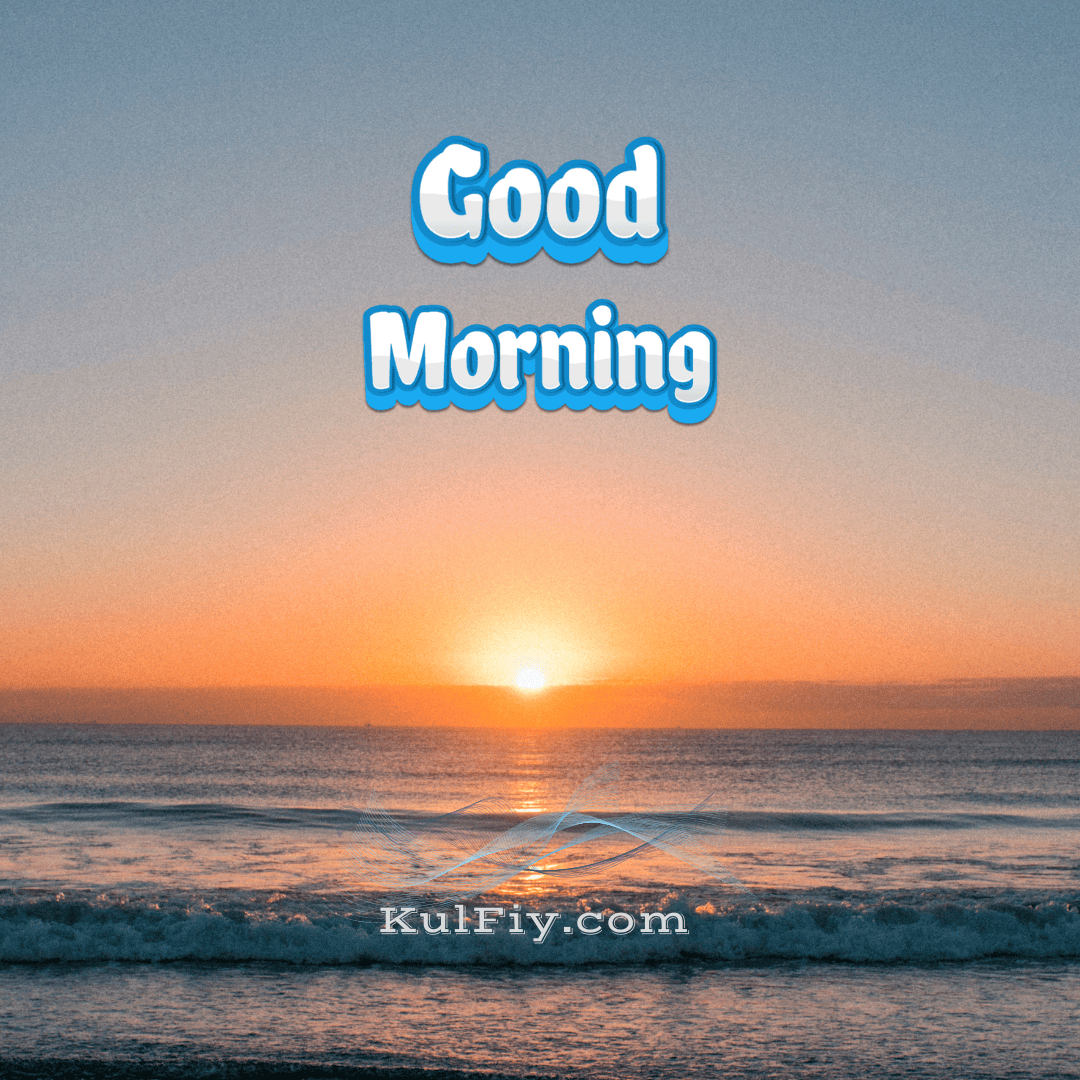 Beautiful beach sunrise good morning images