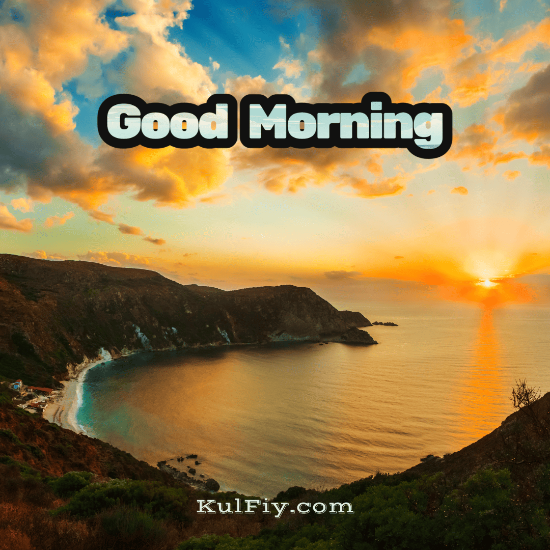 Beautiful sunrise good morning images with cloud