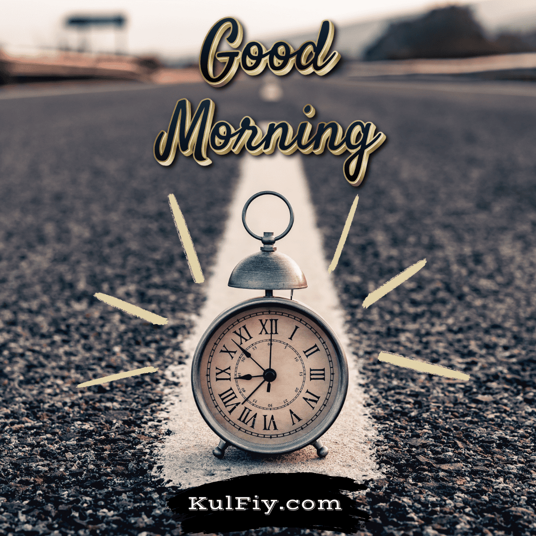 Clock good morning images