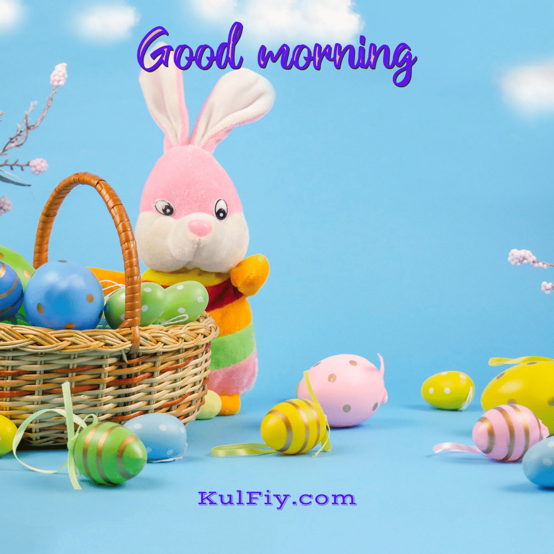 Good morning images with bunny