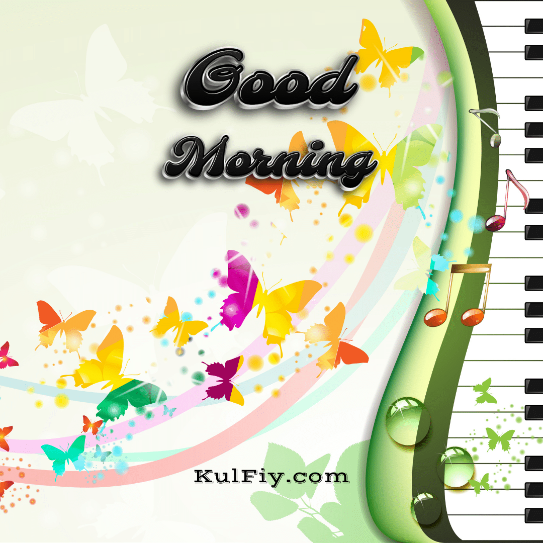 Good morning images with butterflies