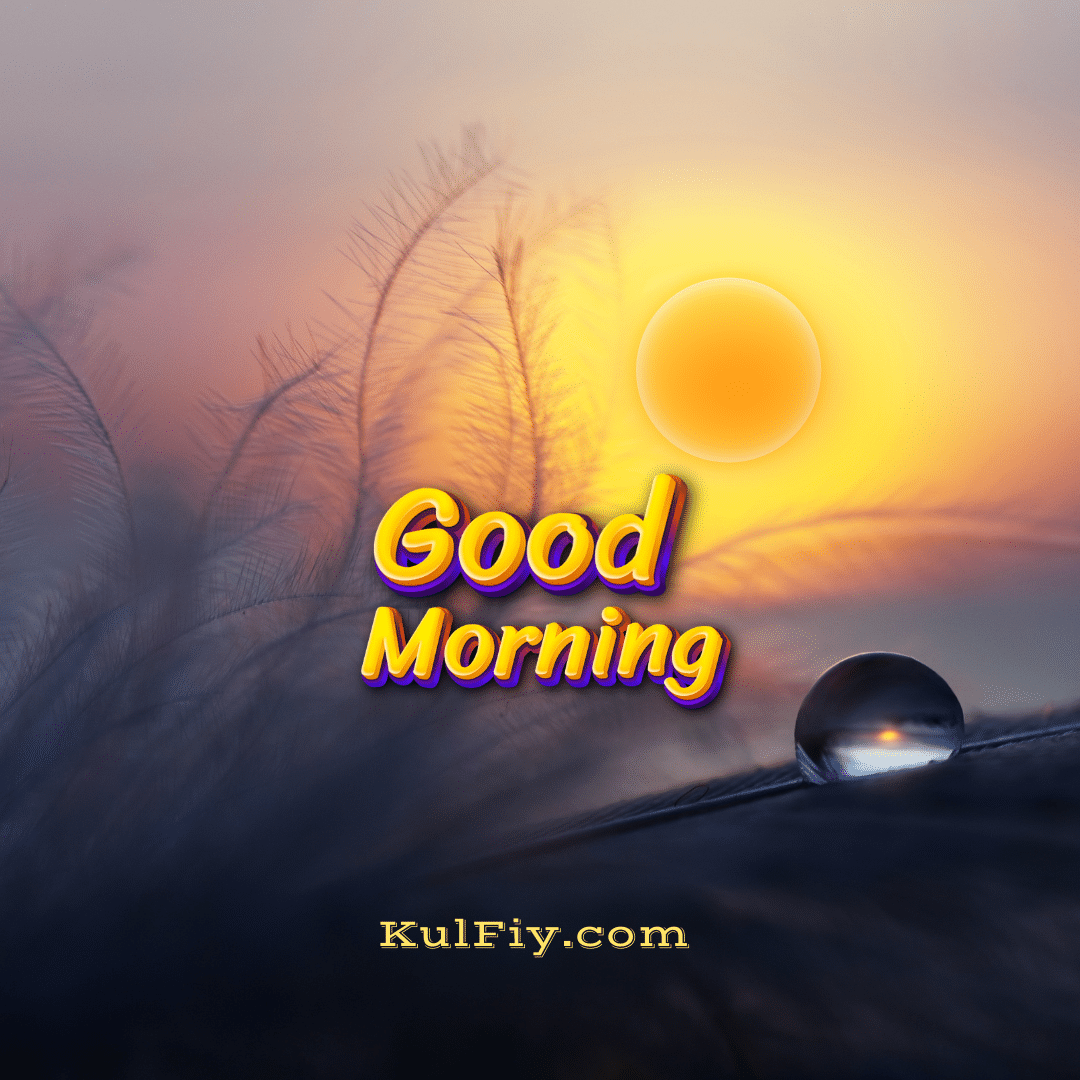 Yellow sun good morning images